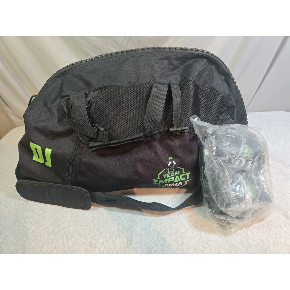 Team Impact MMA Duffle Bag And New Glove Combo "DJ"s Gear RARE Find
